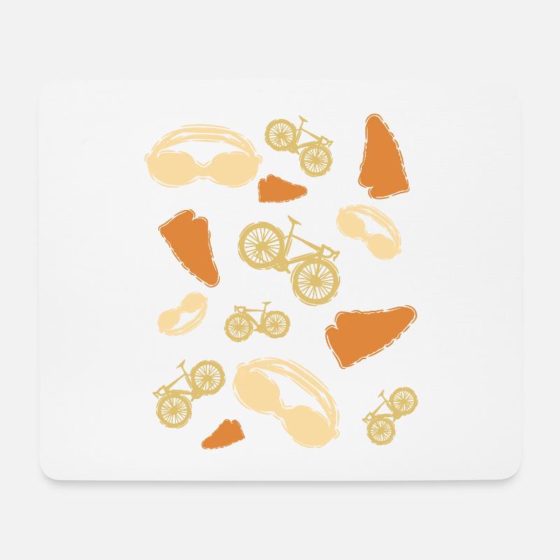 Triathlon Grafiken - Mousepad (Querformat) - Weiß