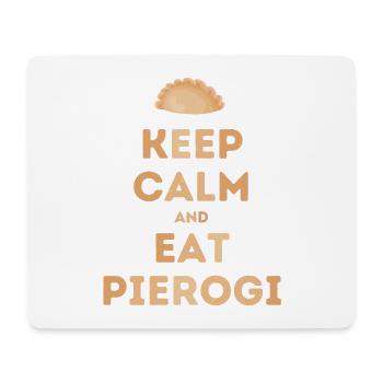 Keep Calm and Eat Pierogi - Mouse Pad (horizontal) - white - Front