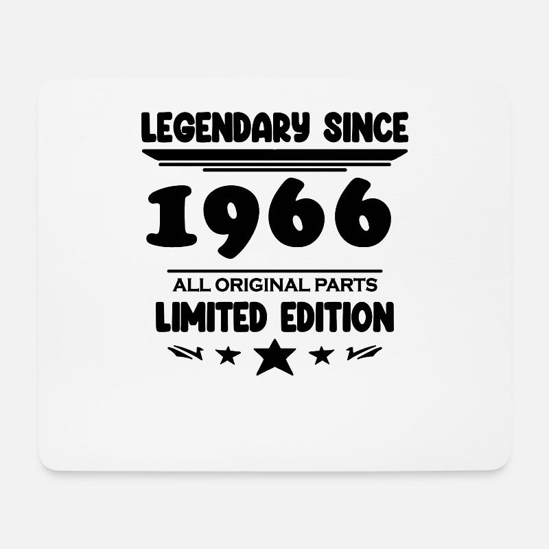 1966 - Jahrgang 1966 - Baujahr 1966 - Mousepad (Querformat) - Weiß