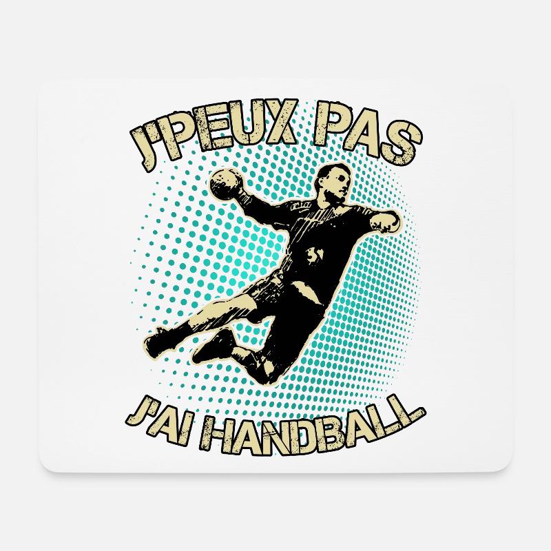 J'peux pas J'ai Handball - Tapis de souris (format paysage) - blanc