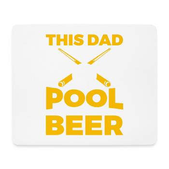 Billiard Papa - Mouse Pad (horizontal) - white - Front