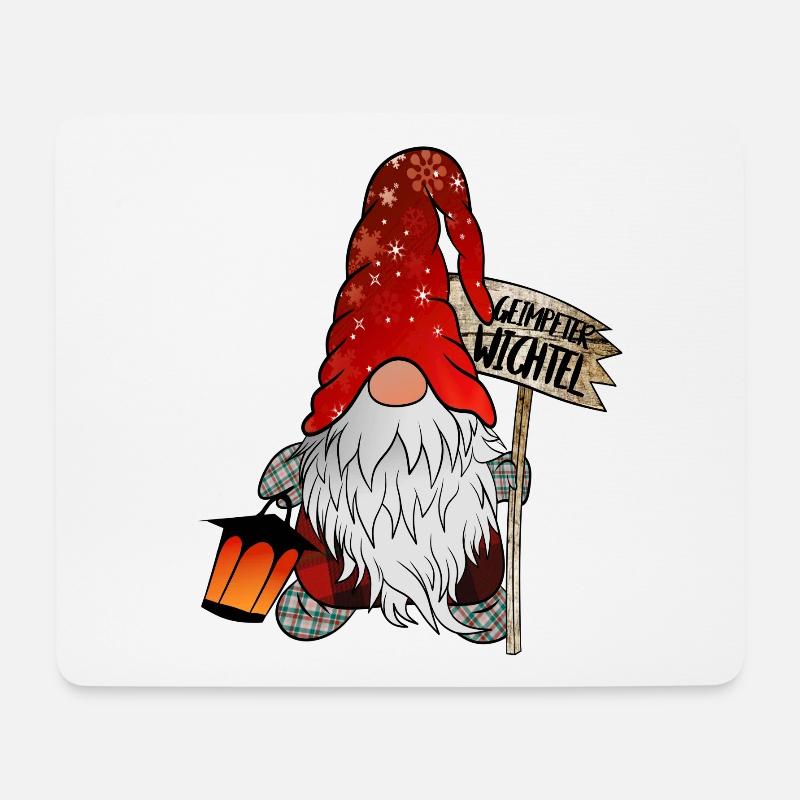 Geimpfter Wichtel - Mousepad (Querformat) - Weiß