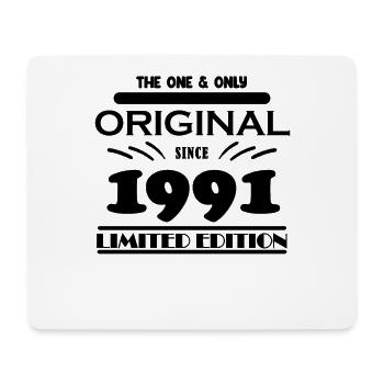 1991 - Year of construction 1991 - Born 1991 - Mouse Pad (horizontal) - white - Front