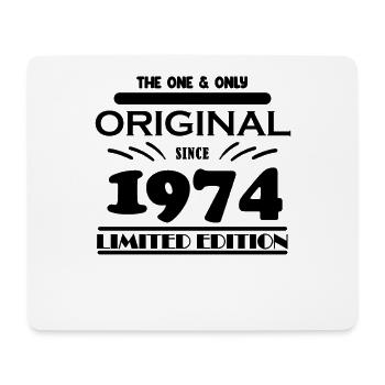 1974 - Year of construction 1974 - Born 1974 - Mouse Pad (horizontal) - white - Front