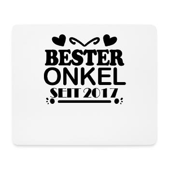 Bester Onkel seit 2017 - Mousepad (Querformat) - Weiß - Vorne