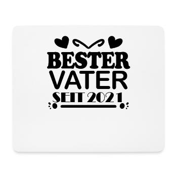 Bester Vater seit 2021 - Mousepad (Querformat) - Weiß - Vorne