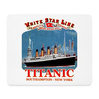 TITANIC création Louis RUNEMBERG © Adagp - Tapis de souris (format paysage) - blanc - Devant