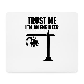 Engineer Mechanical Construction Site Civil Engineer - Mouse Pad (horizontal) - white - Front
