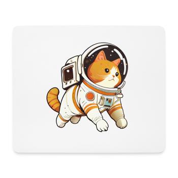 Space Cat Cute - Lustiger Tierhumor - Mousepad (Querformat) - Weiß - Vorne