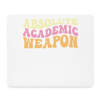 Students Absolute Academic Weapon - Mouse Pad (horizontal) - white - Front