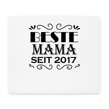 Beste Mama seit 2017 - Mousepad (Querformat) - Weiß - Vorne