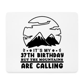 Mountain Wanderer 37th Birthday 37 Years Old Gift - Mouse Pad (horizontal) - white - Front