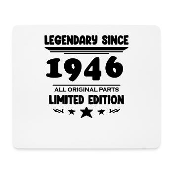 1946 - born 1946 - year of construction 1946 - Mouse Pad (horizontal) - white - Front