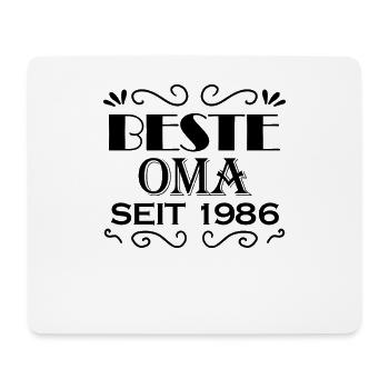 Beste Oma seit 1986 - Geschenk für die beste Oma - Mousepad (Querformat) - Weiß - Vorne
