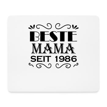 Beste Mama seit 1986 - Mousepad (Querformat) - Weiß - Vorne