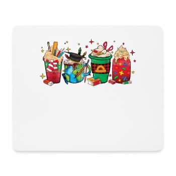 Herbst-heiße-schokolade-tasse Für Lehrer - Mousepad (Querformat) - Weiß - Vorne