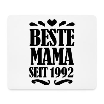 Beste Mama seit 1992 - Mousepad (Querformat) - Weiß - Vorne