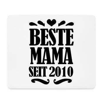 Beste Mama seit 2010 - Mousepad (Querformat) - Weiß - Vorne