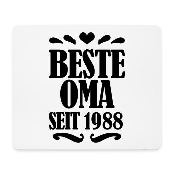 Beste Oma seit 1988 - Geschenk für die beste Oma - Mousepad (Querformat) - Weiß - Vorne