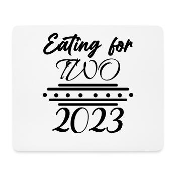 Zwillinge Schwanger Schwangerschaft Geburt - Mousepad (Querformat) - Weiß - Vorne