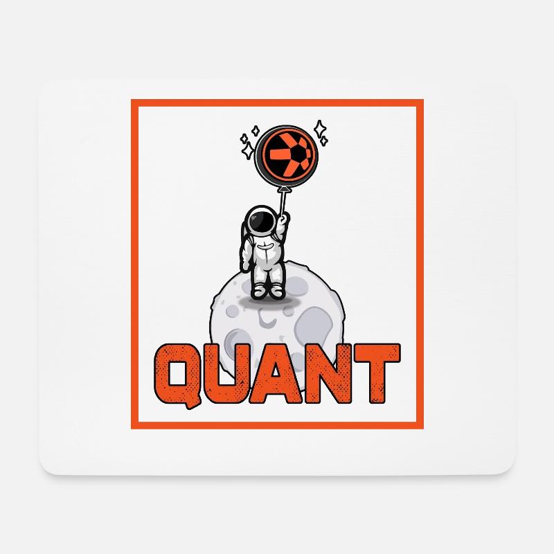 Quant Krypto Shirt Crypto Blockchain Geld Geschenk - Mousepad (Querformat) - Weiß