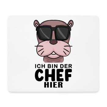 Cool Robbe Chef Spruch - Mousepad (Querformat) - Weiß - Vorne