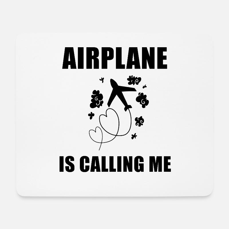 Flugzeuge Flugzeug - Mousepad (Querformat) - Weiß
