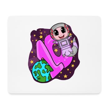 10th birthday 10 years astronaut girl Geschek - Mouse Pad (horizontal) - white - Front