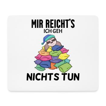 Lustiger Spruch - Nichts machen - Mousepad (Querformat) - Weiß - Vorne