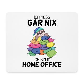 Home Office Büro Faultier Motiv - Mousepad (Querformat) - Weiß - Vorne