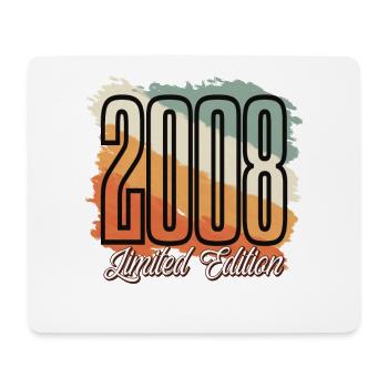 2008 Year of birth Birthday Year of construction Vintage Retro - Mouse Pad (horizontal) - white - Front