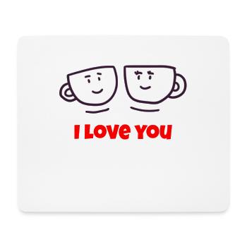 Valentinstag, Valentinstag, Valentinstag - Mousepad (Querformat) - Weiß - Vorne