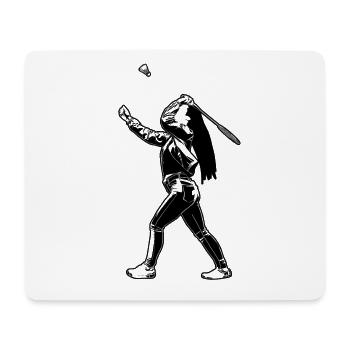 Badminton Girls - Mouse Pad (horizontal) - white - Front