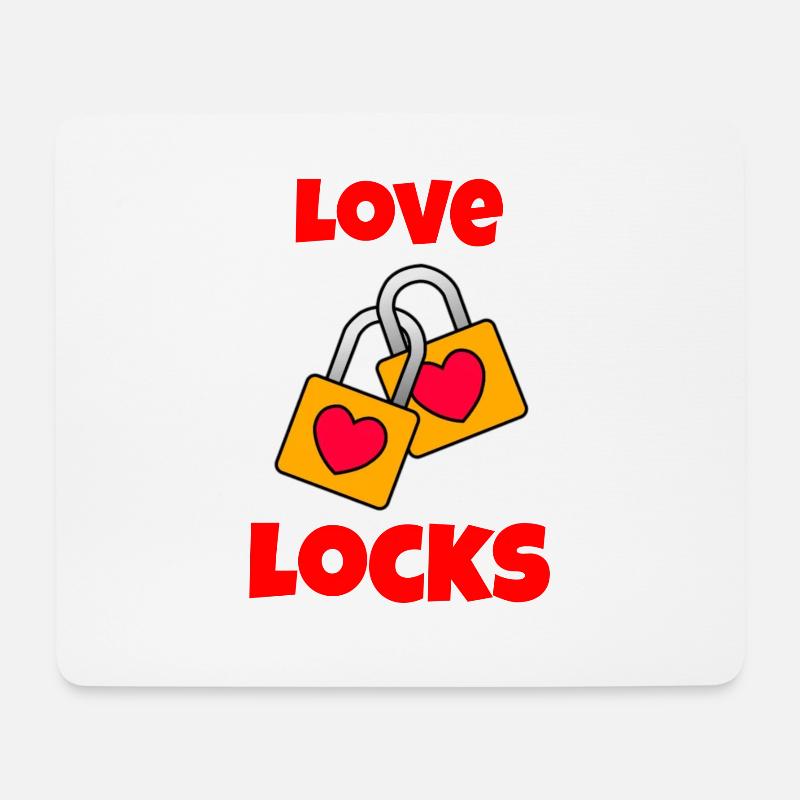 Valentinstag, Valentinstag, Valentinstag - Mousepad (Querformat) - Weiß