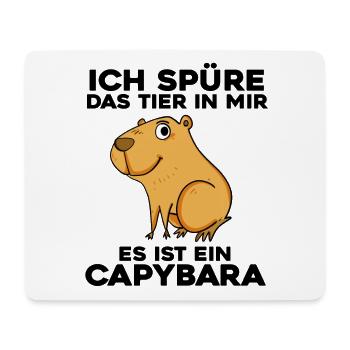 Capybara Wasserschwein Spruch Geschenk - Mousepad (Querformat) - Weiß - Vorne