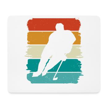 Hockey sur glace - Tapis de souris (format paysage) - blanc - Devant