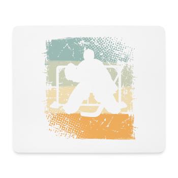 Hockey sur glace - Tapis de souris (format paysage) - blanc - Devant