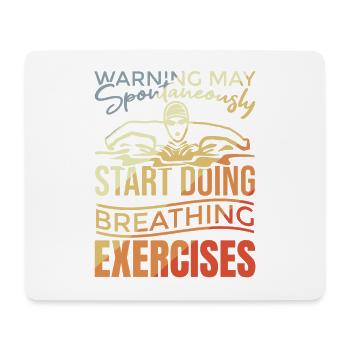 Schwimmer Witz - Mousepad (Querformat) - Weiß - Vorne