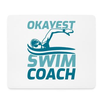 Schwimm Training - Mousepad (Querformat) - Weiß - Vorne