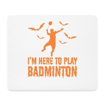 Badminton Halloween - Mouse Pad (horizontal) - white - Front