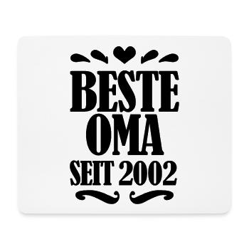 Beste Oma seit 2002 - Geschenk für die beste Oma - Mousepad (Querformat) - Weiß - Vorne