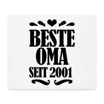 Beste Oma seit 2001 - Geschenk für die beste Oma - Mousepad (Querformat) - Weiß - Vorne