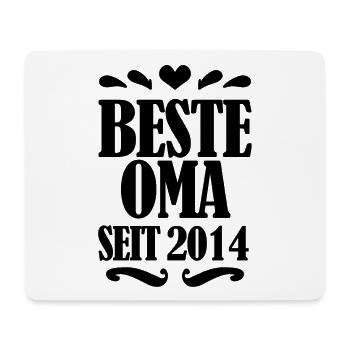 Beste Oma seit 2014 - Geschenk für die beste Oma - Mousepad (Querformat) - Weiß - Vorne