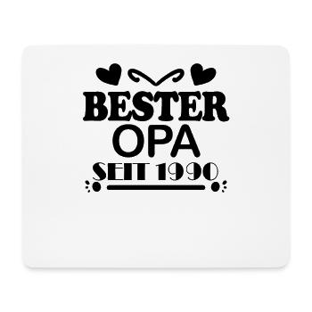 Bester Opa seit 1990 - Mousepad (Querformat) - Weiß - Vorne