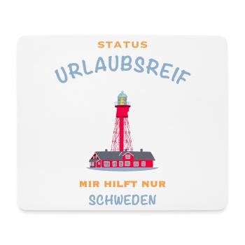 Schweden, Leuchtturm Pater Noster, Urlaubsreif - Mousepad (Querformat) - Weiß - Vorne