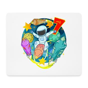 7 years birthday - Mouse Pad (horizontal) - white - Front