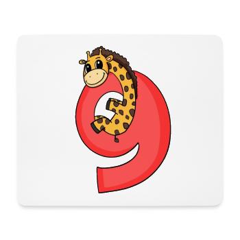 8 Jahre alt - 8. Geburtstag mit Tier Motiv - Mousepad (Querformat) - Weiß - Vorne
