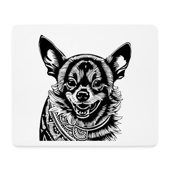 Chihuahua Tattoo - Mousepad (Querformat) - Weiß - Vorne