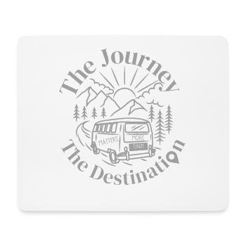 Le voyage compte plus - Camping Travel Lover - Tapis de souris (format paysage) - blanc - Devant