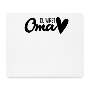 Oma Geschenk - Du wirst Oma - werdende Oma - Mousepad (Querformat) - Weiß - Vorne